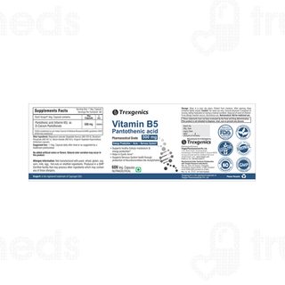 Trexgenics Vitamin B5 500mg Capsule 60