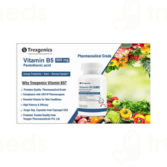 Trexgenics Vitamin B5 500mg Capsule 60