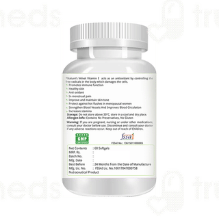 Natures Velvet Vitamin E Capsule 60