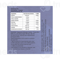 Nutrigrow Magnesium Glycinate 500mg Capsule 60