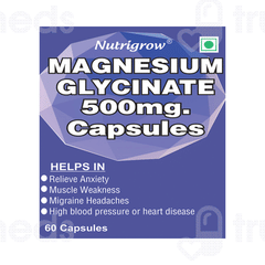Nutrigrow Magnesium Glycinate 500mg Capsule 60