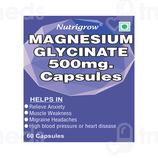 Nutrigrow Magnesium Glycinate 500mg Capsule 60