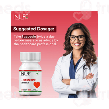 Inlife L Carnitine L Tartrate 500mg Vegetarian Capsule 60 - Uses, Side  Effects, Dosage, Price | Truemeds