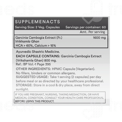 Inlife Garcinia Cambogia 1600mg Vegetarian Capsule 120 Inlife Garcinia Cambogia 1600mg Vegetarian Capsule 120