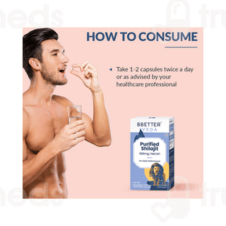 Bbetter Veda Purified Shilajit 500mg Vegetarian Capsule 60
