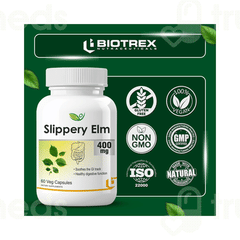 Biotrex Slippery Elm 400mg Capsule 60