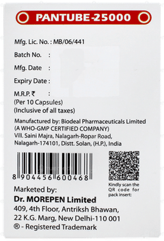 Pantube 25000 Capsule 10