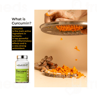 Health Veda Organics 95% Curcumin C3 + Bioperine Capsule 60
