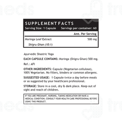 Inlife Moringa 500mg Vegetarian Capsule 60