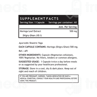 Inlife Moringa 500mg Vegetarian Capsule 60