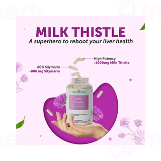 Neuherbs Milk Thistle 80% Silymarin Capsule 60