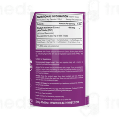 Healthy Hey Nutrition Milk Thistle Extract Capsule 120