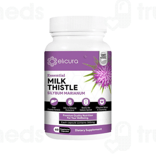 Elicura Essential Milk Thistle Silybum Marianum Vegetarian Capsule 60