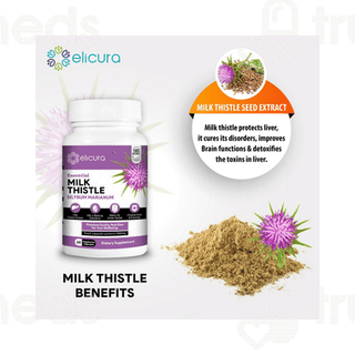 Elicura Essential Milk Thistle Silybum Marianum Vegetarian Capsule 60