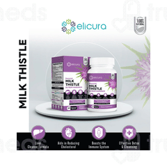 Elicura Essential Milk Thistle Silybum Marianum Vegetarian Capsule 60