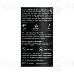 Nutrabay Wellness Milk Thistle Extract Capsule 60 Nutrabay Wellness Milk Thistle Extract Capsule 60