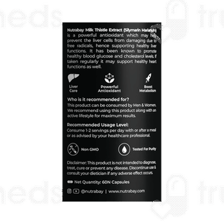 Nutrabay Wellness Milk Thistle Extract Capsule 60