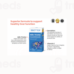 Bbetter Milk Thistle With Dandelion & Vitamin E Capsule 60