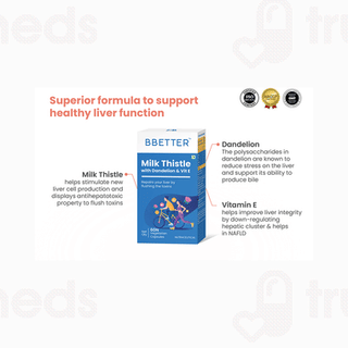 Bbetter Milk Thistle With Dandelion & Vitamin E Capsule 60