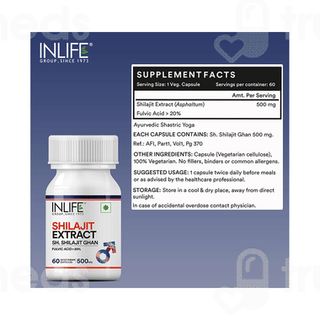 Inlife Shilajit Extract Capsule 60