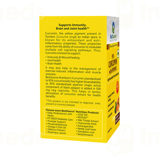 Bestsource Nutrition 95% Curcumin With Piperine Capsule 60