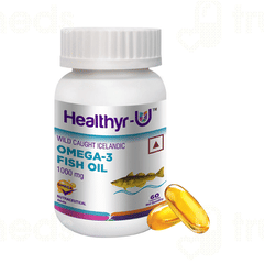 Healthyr U Wild Caught Icelandic Omega 3 Fish Oil Capsule 60