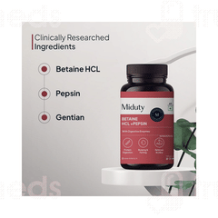Miduty Betain Hcl +Pepsin Capsule 60