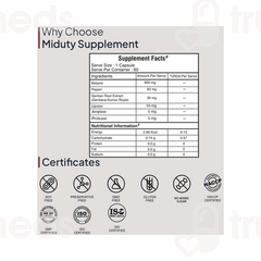 Miduty Betain Hcl +Pepsin Capsule 60