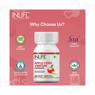 Inlife Apple Cider Vinegar Vegetarian Capsule 60