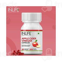 Inlife Apple Cider Vinegar Vegetarian Capsule 60