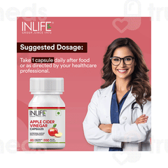 Inlife Apple Cider Vinegar Vegetarian Capsule 60