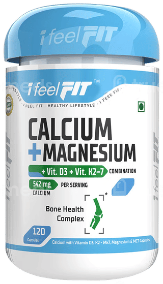 I Feel Fit Calcium+ Magnesium + Vitamin D3 + K2 7 Capsule 120