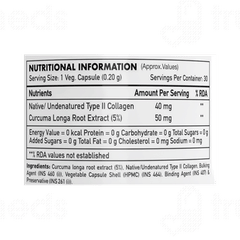 Healthy Hey Nutrition Ntc Ii Native Type Ii Collagen Capsule 30