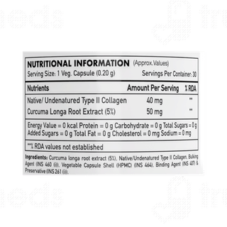 Healthy Hey Nutrition Ntc Ii Native Type Ii Collagen Capsule 30
