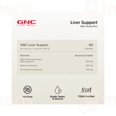 Gnc Herbal Plus Liver Support Capsule 60