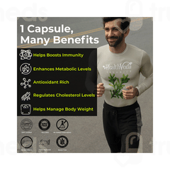 Health Veda Organics Spirulina 2000mg Capsule 120