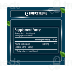 Biotrex Alpha Lipoic Acid 300mg Capsule 60