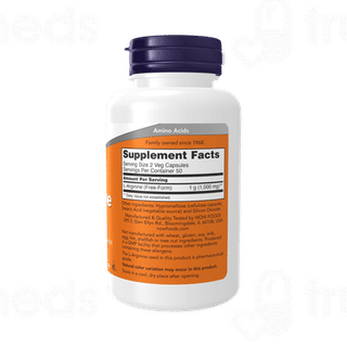 Now L Arginine 500mg Capsule 100