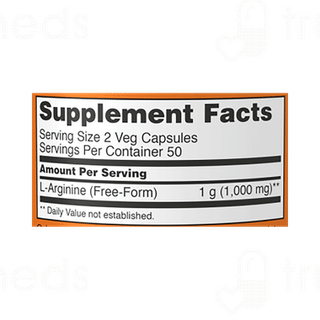 Now L Arginine 500mg Capsule 100