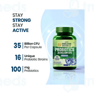 Himalayan Organics Probiotics 35 Billion Cfu Prebiotics Capsule 100