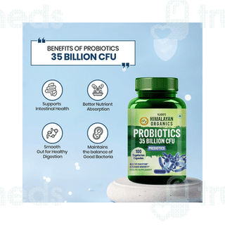 Himalayan Organics Probiotics 35 Billion Cfu Prebiotics Capsule 100