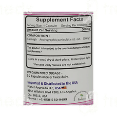 Planet Ayurveda Indian Echinacea Capsule 60