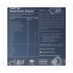 Nutrabay Pro Natural Testosterone Booster Capsule 60