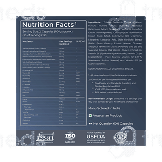Nutrabay Pro Natural Testosterone Booster Capsule 60