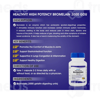 Healthvit Bromelain 3000 Gdu Capsule 60