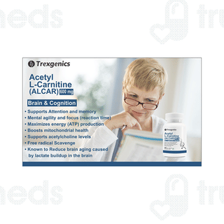 Trexgenics Acetyl L Carnitine Alcar 600mg Veg Capsule 60 - Uses, Side  Effects, Dosage, Price