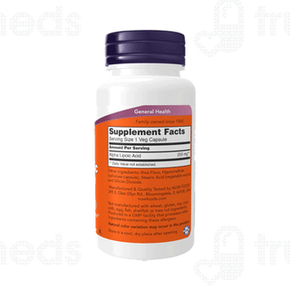 Now Alpha Lipoic Acid 250mg Veg Capsule 60