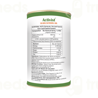 Activist Seabuckthorn Oil Liquid Capsule 60