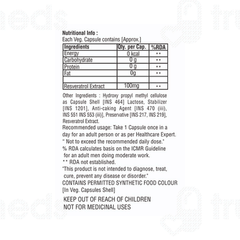 Nutrigrow Resveratrol Veg Capsule 60