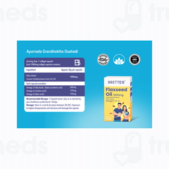 Bbetter Flax Seed Oil 1000mg  Capsule 60